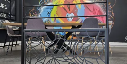 Habillage décoratif "Courbe mosaïque"