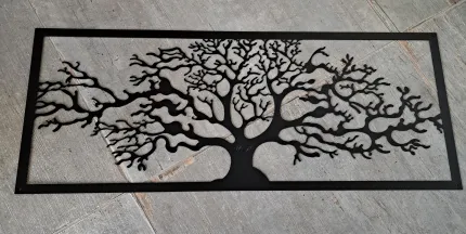 Tableau arbre, laquage ral 9005 FT