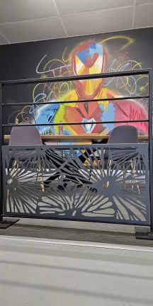 habillage décoratif "feu d'artifice"